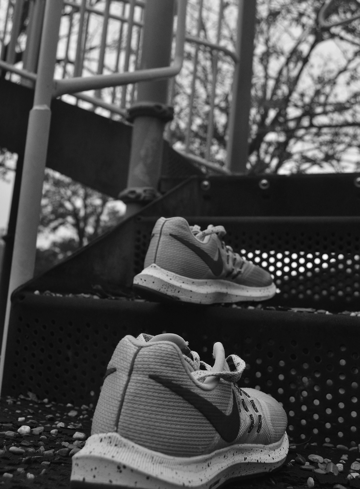 shoes on a playgraound